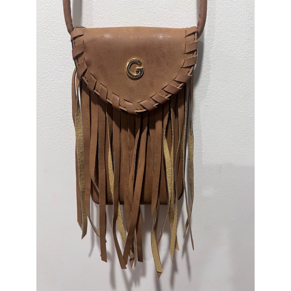 Guess Fringe Crossbody Bag Small Leather Shoulder‎ Bag